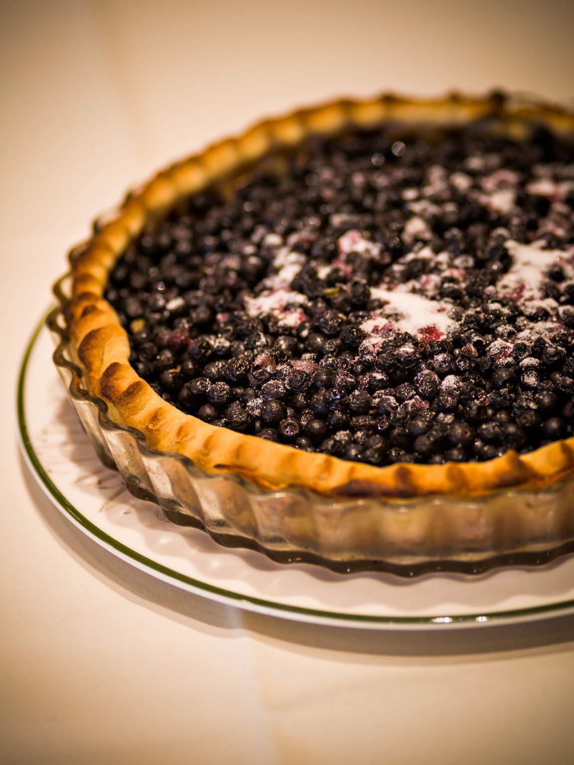 Dessert mit Himbeeren