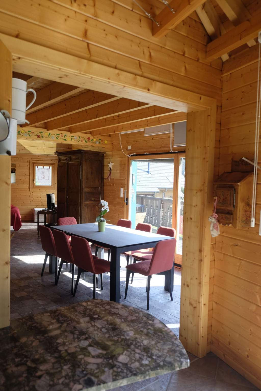 View dining room from kitchen